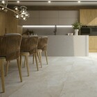 Piso Interno Marmorizado Esmaltado Acetinado Borda Reta Retificado 77x77cm 77005 Realce