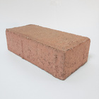 Piso Intertravado Cimento Retangular Vermelho 10x20x6cm Ivemar