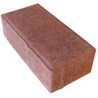 Piso Intertravado Cimento Retangular Vermelho 10x20x8cm Ivemar