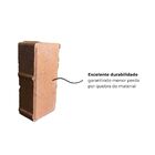 Piso Intertravado de Cimento Retangular Terra-Cota 10X20X8cm Ns Pre Moldados