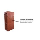 Piso Intertravado de Cimento Retangular Vermelho 10X20X6cm Ns Pre Moldados