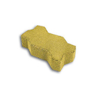 Piso Intertravado Onda Amarelo 12x24cm