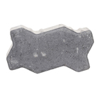 Piso Intertravado Onda Cinza Natural 12x24cm