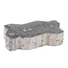 Piso Intertravado Onda Cinza Natural 12x24cm