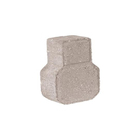 Piso Intertravado Raquete Cinza Natural 14x23cm