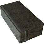 Piso Intertravado Retangular 10x20cm Grafite Oterprem