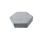 Piso Intertravado Sextavado Cinza Natural 25x25cm