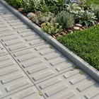 Piso Ladrilho para Calçada m² Rampa Filete Cinza 20x20cm Cimartex