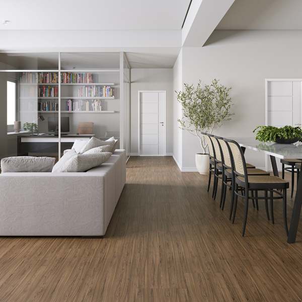 Piso Laminado Click Max Elegance Noce Borgonha 135,7x35,7cm m²