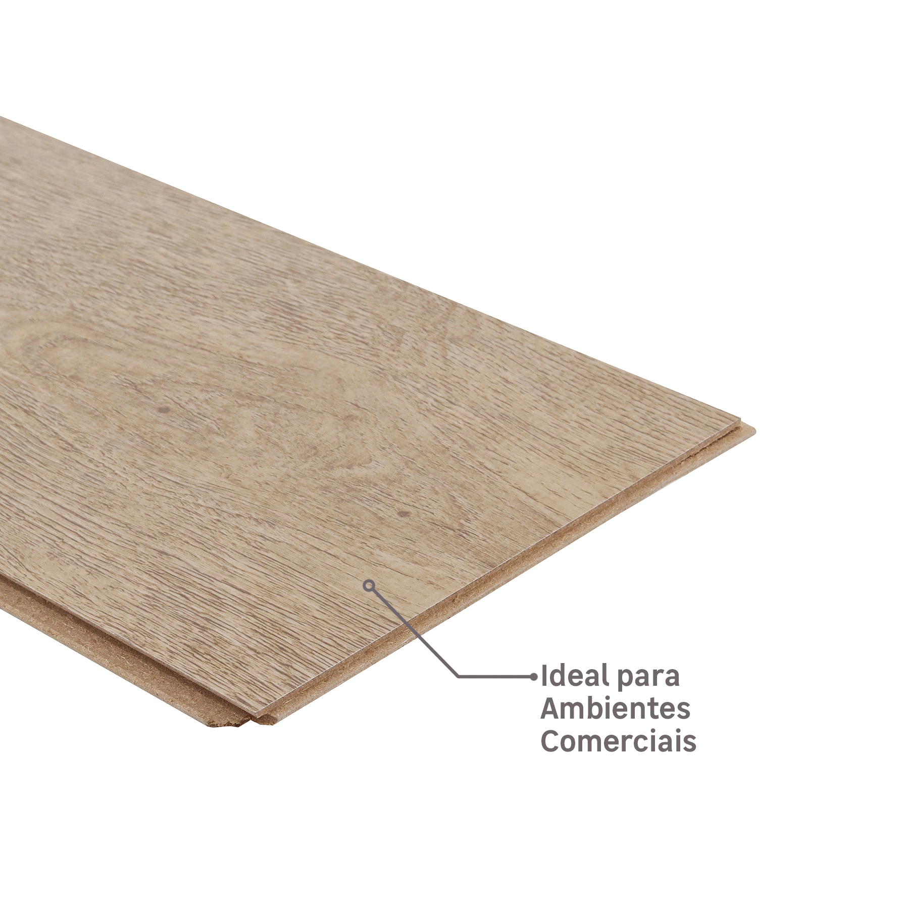 Piso Laminado Click Space Carvalho Viena 134x18,7cm m² Durafloor
