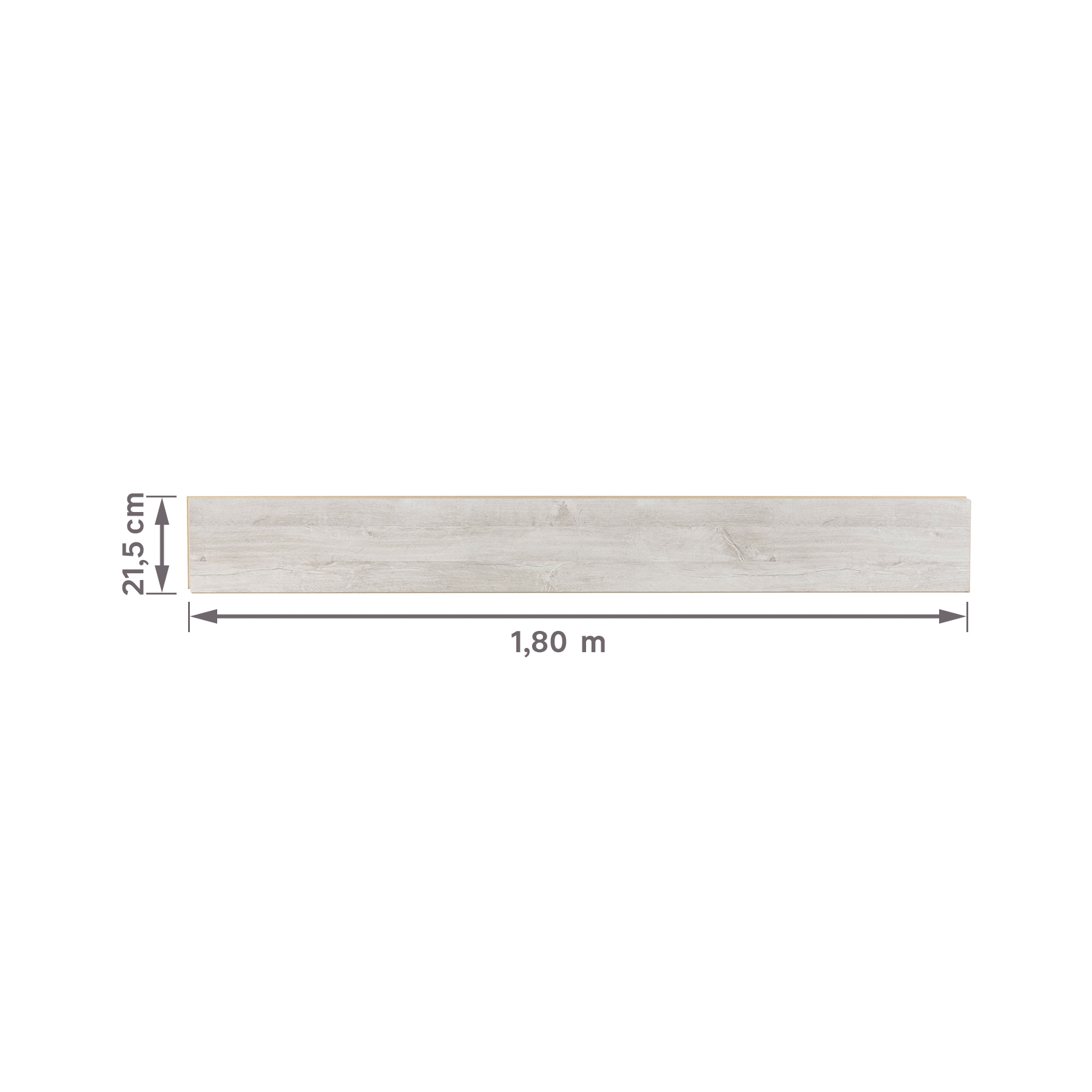Piso Laminado Click Vision Carvalho Cubano 8x21,5x180cm m² Quick