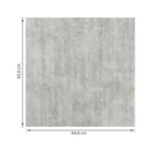 Piso Laminado Cola Square Concreto 90,6x90,6cm m² Eucafloor