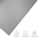 Piso Laminado Emborrachado 2 Mm Moeda Rolo 1,3m X 15m Cinza K