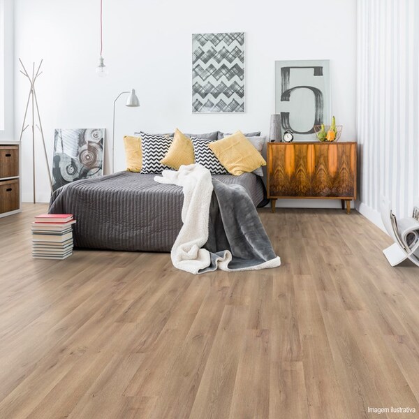 Piso Laminado Espaçofloor Kaindl Click Heavy Collection Oak O