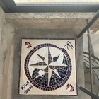 Piso Maçom Em Mosaico Ii Feito Com Cerâmicas E Porcelanas - 1