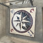 Piso Maçom Em Mosaico Ii Feito Com Cerâmicas E Porcelanas - 1