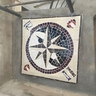 Piso Maçom Em Mosaico Ii Feito Com Cerâmicas E Porcelanas - 1