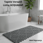 Piso Modular Acqua Kap 30cm x 30cm Kit 6 Peças Cinza Kapazi