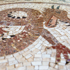 Piso Mosaico Dragão Chinês Para O Hall De Entrada - 70 Cm