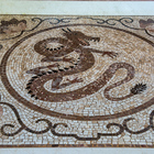 Piso Mosaico Dragão Chinês Para O Hall De Entrada - 90 Cm