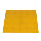 Piso Tátil Alerta Amarelo Borracha Pvc 25x25cm - 10pçs