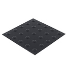 Piso Tátil Alerta Preto Placa 25x25cm Daud