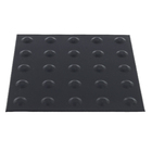 Piso Tátil Alerta Preto Placa 25x25cm Daud
