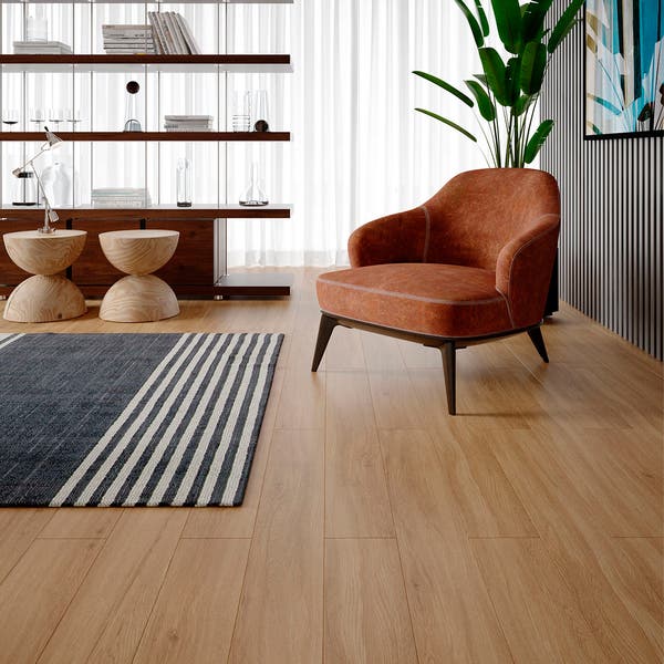 Piso Vinílico Click Rígido Studio Arte Vicenza Madeira Bege m²