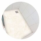 Piso Vinil Adesivo Pra Box Mármore Bege Claro Antiderrapante