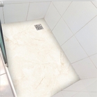 Piso Vinil Adesivo Pra Box Mármore Bege Claro Antiderrapante