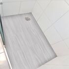 Piso Vinil Antiderrapante Para Box  Madeira Cinza - 1,20 X 0,