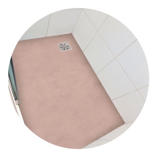 Piso Vinil Antiderrapante Para Box Cimento Queimado Rosado- 1