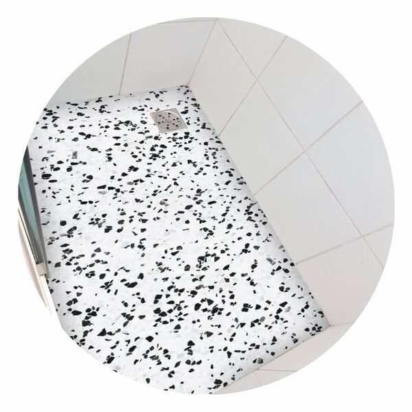 Piso Vinil Antiderrapante Para Box Granilitetons Preto - 1,20