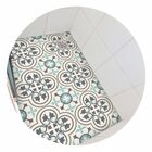 Piso Vinil Antiderrapante Para Box Ladrilho Azulejo Azul - 1,