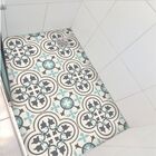 Piso Vinil Antiderrapante Para Box Ladrilho Azulejo Azul - 1,