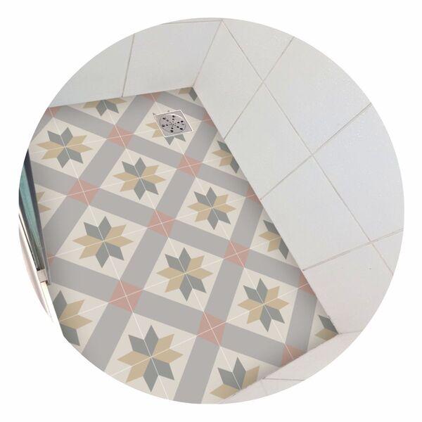 Piso Vinil Antiderrapante Para Box Ladrilho Estrela- 1,20 X 0