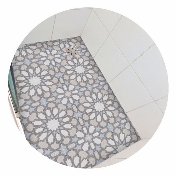 Piso Vinil Antiderrapante Para Box Ladrilho Geométrico Árabe