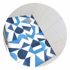 Piso Vinil Antiderrapante Para Box Ladrilho Mosaico Azul - 1,