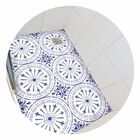 Piso Vinil Antiderrapante Para Box Ladrilho Português Azul -