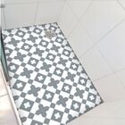 Piso Vinil Antiderrapante Para Box Ladrilho Trevo Cinza - 1,2