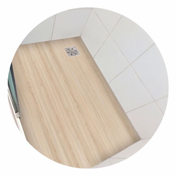 Piso Vinil Antiderrapante Para Box Madeira Pinho - 1,20 X 0,8