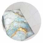 Piso Vinil Antiderrapante Para Box Mármore Gold Azul - 1,20 X