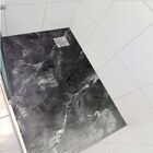 Piso Vinil Antiderrapante Para Box Mármore Negro - 1,20 X 0,8