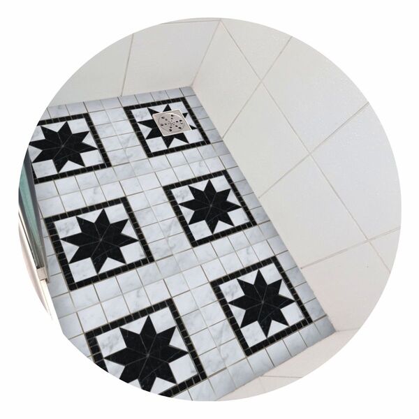 Piso Vinil Antiderrapante Para Box Mosaico Estrela - 1,20 X 0