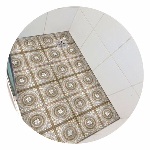 Piso Vinil Antiderrapante Para Box Mosaico Romano Estrela - 1