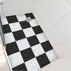 Piso Vinil Antiderrapante Para Box Xadrez Mármore - 1,20 X 0,