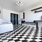 Piso Vinilico 2m Xadrez Brilho Slim