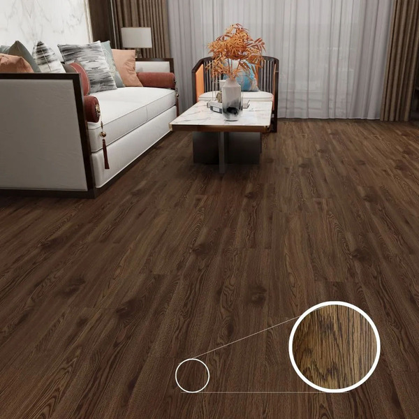 Piso Vinilico  Autocolante  Imbuia 2mm Caixa Com 3,34 M²