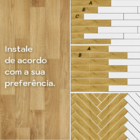 Piso Vinílico Adesivo Autocolante Régua Madeira Antiderrapant