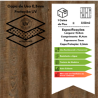 Piso Vinílico Auto Adesivo 2mm Com Proteção - Imbuia - Peça